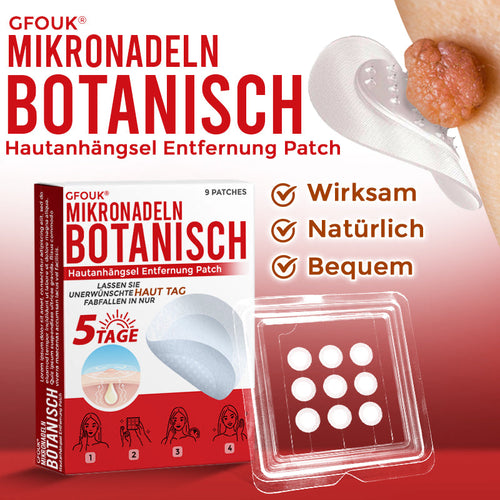 🇩🇪🌈GFOUK® Mikronadeln Botanisch Hautanhängsel Entfernung Patch
