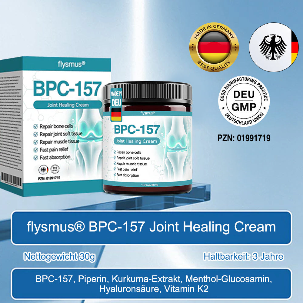 🇩🇪✨𝐟𝐥𝐲𝐬𝐦𝐮𝐬® 𝐁𝐏𝐂-𝟏𝟓𝟕 Gelenkheilcreme🦴Behandelt Arthritis, Neuropathie, Rheuma, Sportverletzungen und mehr🏆
