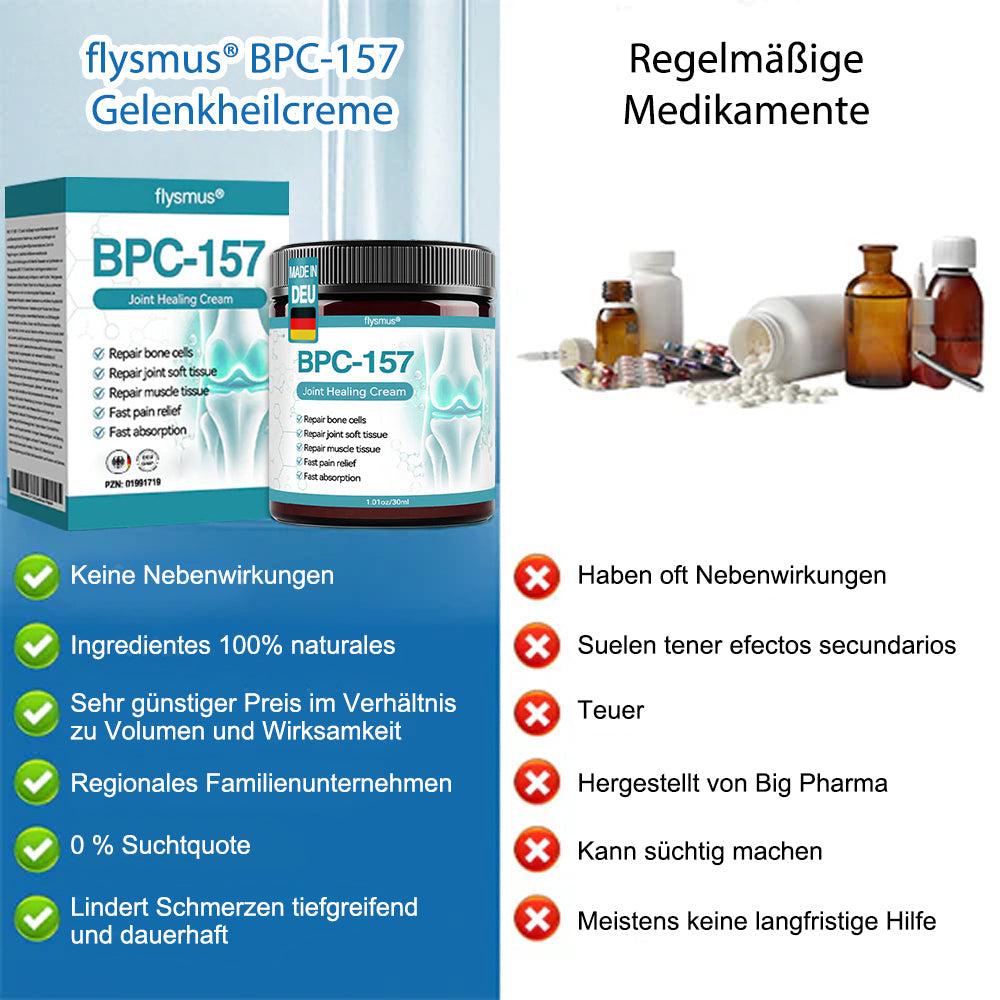 🇩🇪✨𝐟𝐥𝐲𝐬𝐦𝐮𝐬® 𝐁𝐏𝐂-𝟏𝟓𝟕 Gelenkheilcreme🦴Behandelt Arthritis, Neuropathie, Rheuma, Sportverletzungen und mehr🏆