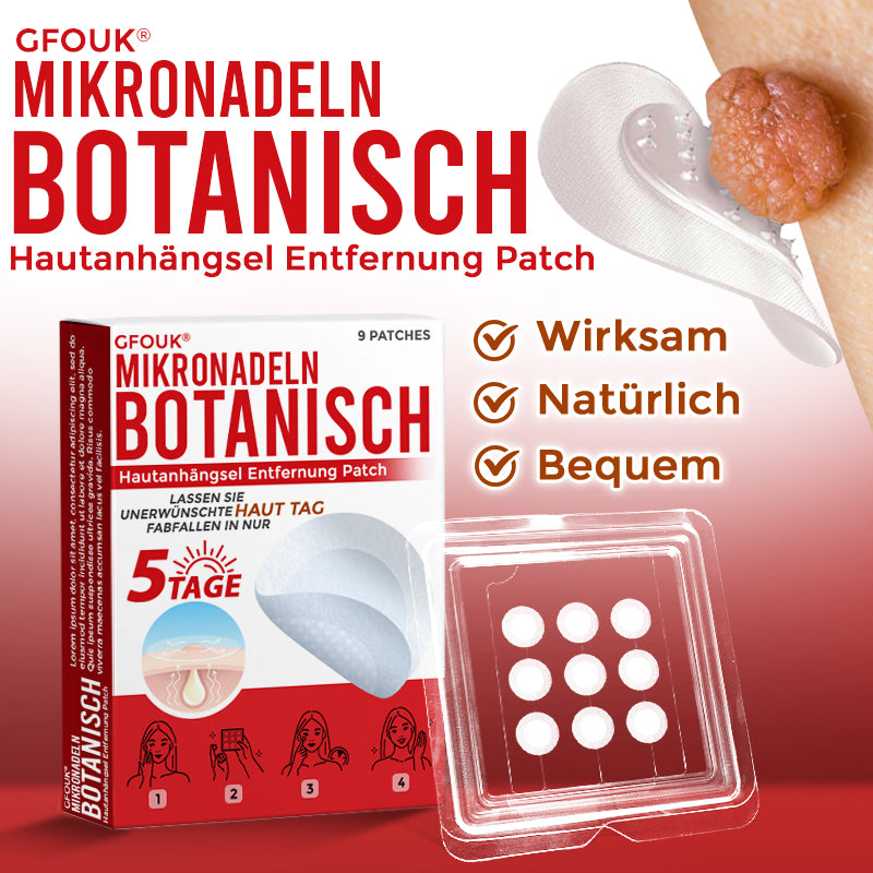🇩🇪🌈GFOUK® Mikronadeln Botanisch Hautanhängsel Entfernung Patch
